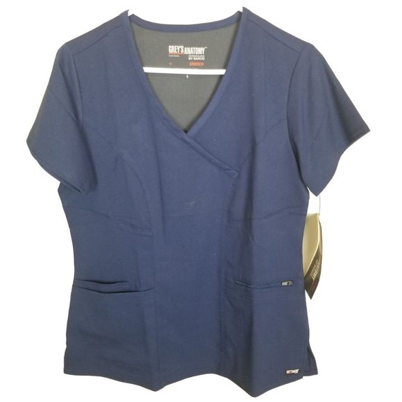 Grey's Anatomy Barco Womens S Navy Blue Stretch 3 - Picture 2 of 8
